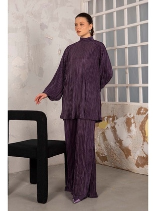 Purple - Suit - Melike Tatar