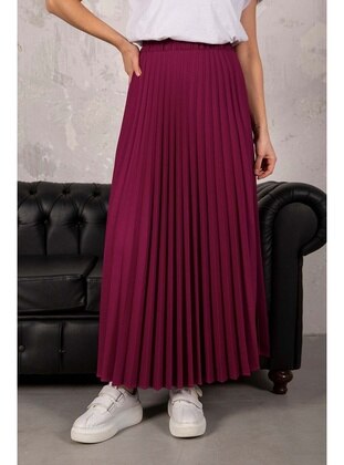 Purple Pleated Skirt 32 9001