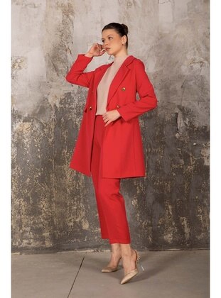 Melike Tatar Coral Suit