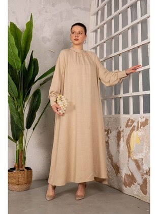 Stone Color - Modest Dress - Melike Tatar