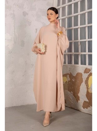 Stone Color - Modest Dress Abaya- Melike Tatar