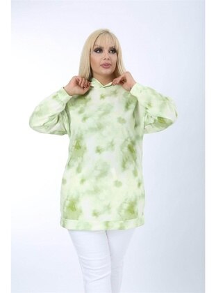 Green - Plus Size Sweatshirts - MJORA