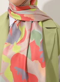 Multi Color - Printed - Twill - Shawl