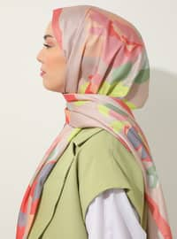 Multi Color - Printed - Twill - Shawl