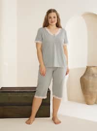 Gray Melange - Plus Size Pyjamas