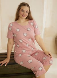 Patterned - Multi - Plus Size Pyjamas