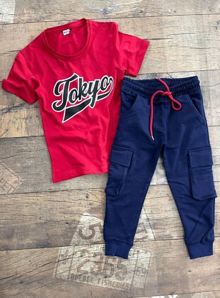 Red - Boys` Suit - Cepo Kids