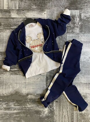 Navy Blue - Girls` Suit - Cepo Kids