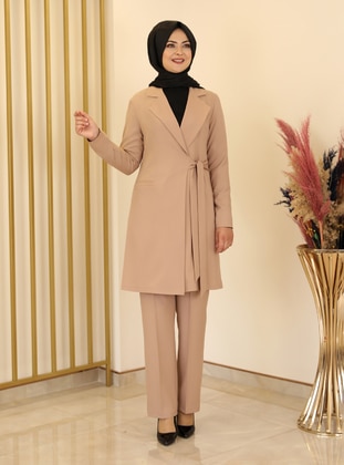 Unlined - Camel - Evening Suit - Fashion Showcase Design