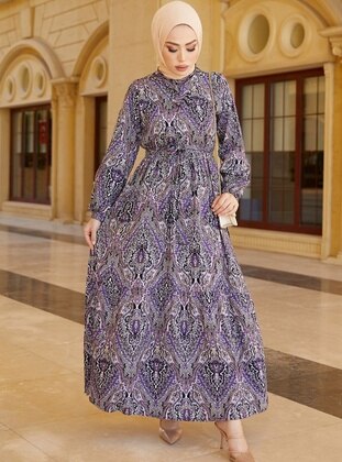 Purple - Modest Dress - FESTMODA