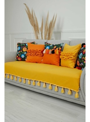 Yellow - Sofa Throws - Aisha`s Design