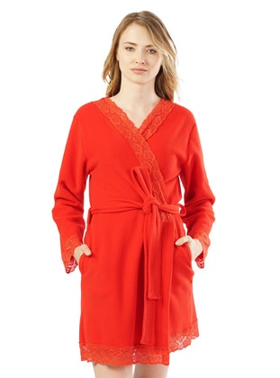 Red - Morning Robe - Vienetta