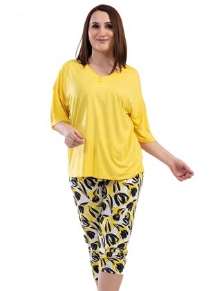 Yellow - Plus Size Pyjamas - Vienetta