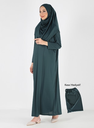 Emerald - Unlined - Modest Dress - PLİSTRE