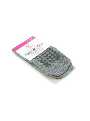 Grey - Socks - İhvanonline