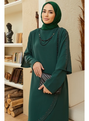 Emerald - Modest Plus Size Evening Dress  - Vavinor