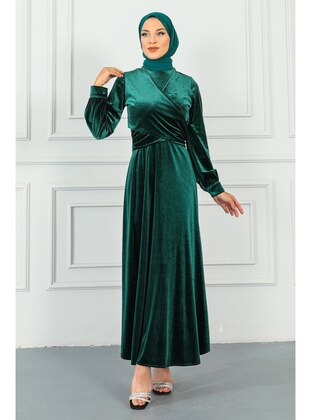 İmaj Butik Emerald Modest Evening Dress