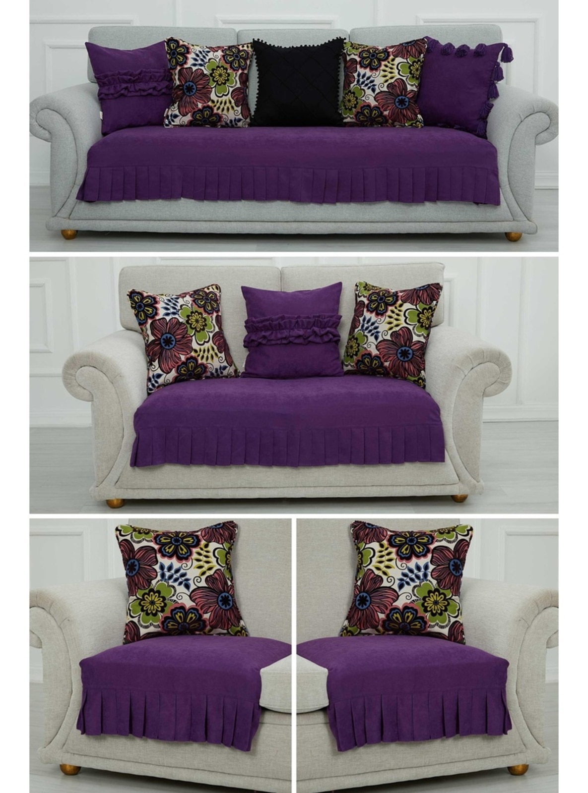 Purple - Sofa Throws