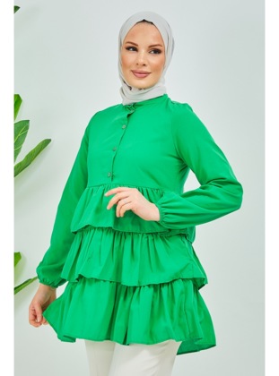 Green - Tunic - Bestenur