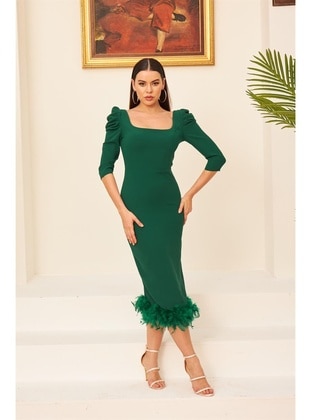 Emerald - Fully Lined - 1000gr - Sweatheart Neckline - Evening Dresses - Carmen