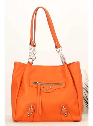 Orange - Shoulder Bags - Bipanya