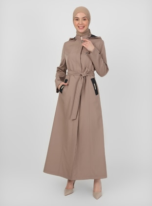 Mink - Unlined -  - Trench Coat - Olcay