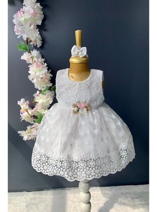 MNK Baby White Baby Dress
