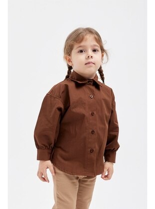 Brown - Baby Blouse & Shirt - Fahhar Kids