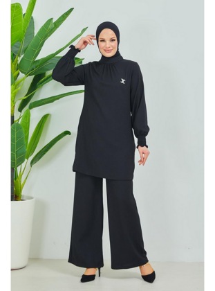 Black - 300gr - Suit - Burcu Fashion