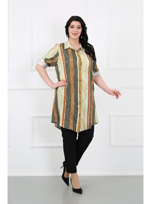 Mink - Plus Size Tunic - By Alba Collection