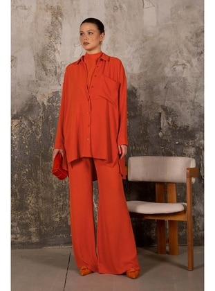 Orange - Suit - Melike Tatar