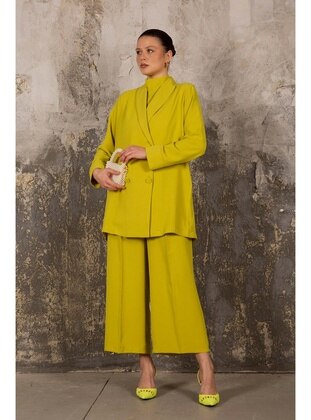 Olive Green - Suit - Melike Tatar