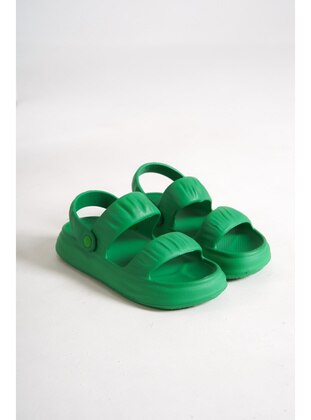 300gr - Green - Slippers - Moda Değirmeni