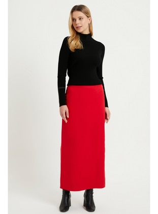 Pencil Skirt Red