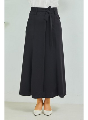 Black - 200gr - Skirt - Burcu Fashion