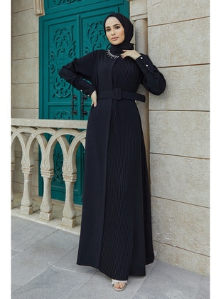 Black - Modest Dress  - Vavinor