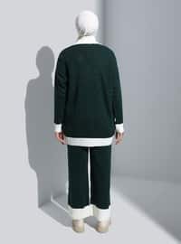 Emerald - Unlined - V neck Collar - Knit Suits