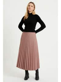 Pleated Basic Skirt Mink