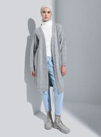 Silver color - Knit Cardigan