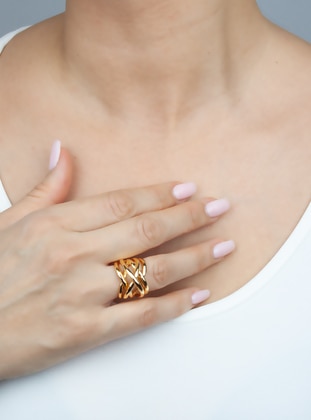 Gold color - Ring - im Design