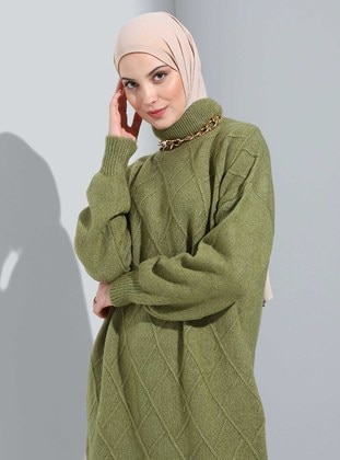 Green - Knit Tunics - Refka