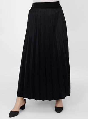 Black - Unlined - Skirt - Armağan Butik