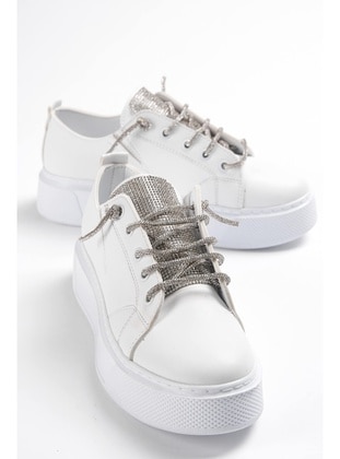 White - Sports Shoes - DİVOLYA