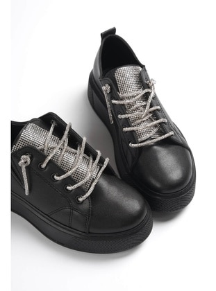 Black - Sports Shoes - DİVOLYA