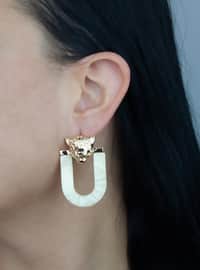 Beige - Earring