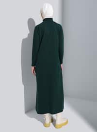 Emerald - Unlined - Polo neck - Knit Dresses