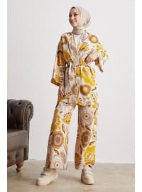 Yellow - Floral - Suit