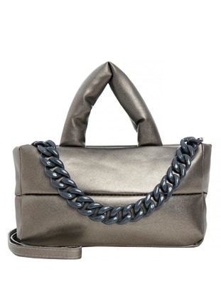 Silver color - Satchel - Shoulder Bags - PARIGI CLUB