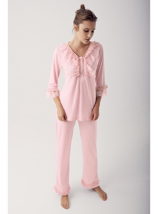 Powder Pink - Pyjama Set - Artış Collection