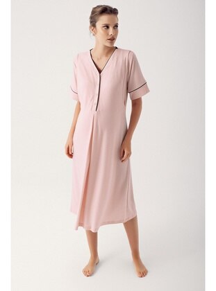 Pink - Nightdress - Artış Collection